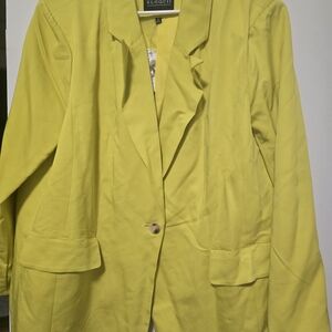 Eloquii Vibrant Yellow Blazer